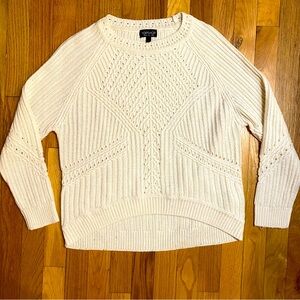 Topshop Women’s Ivory Knit Sweater